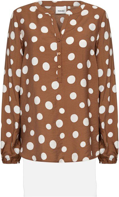 Curvy WA-CELIA 1 Bluse Brun