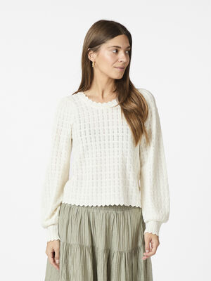 Dito Solid Knit Blouse