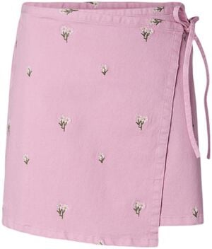 PCFLORA MW WRAP EMB SKIRT DNM D2D