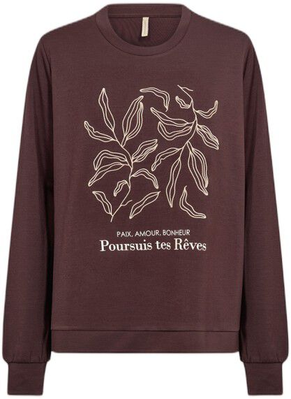 SC-BANU 317 Sweatshirt M&oslash;rk blomme