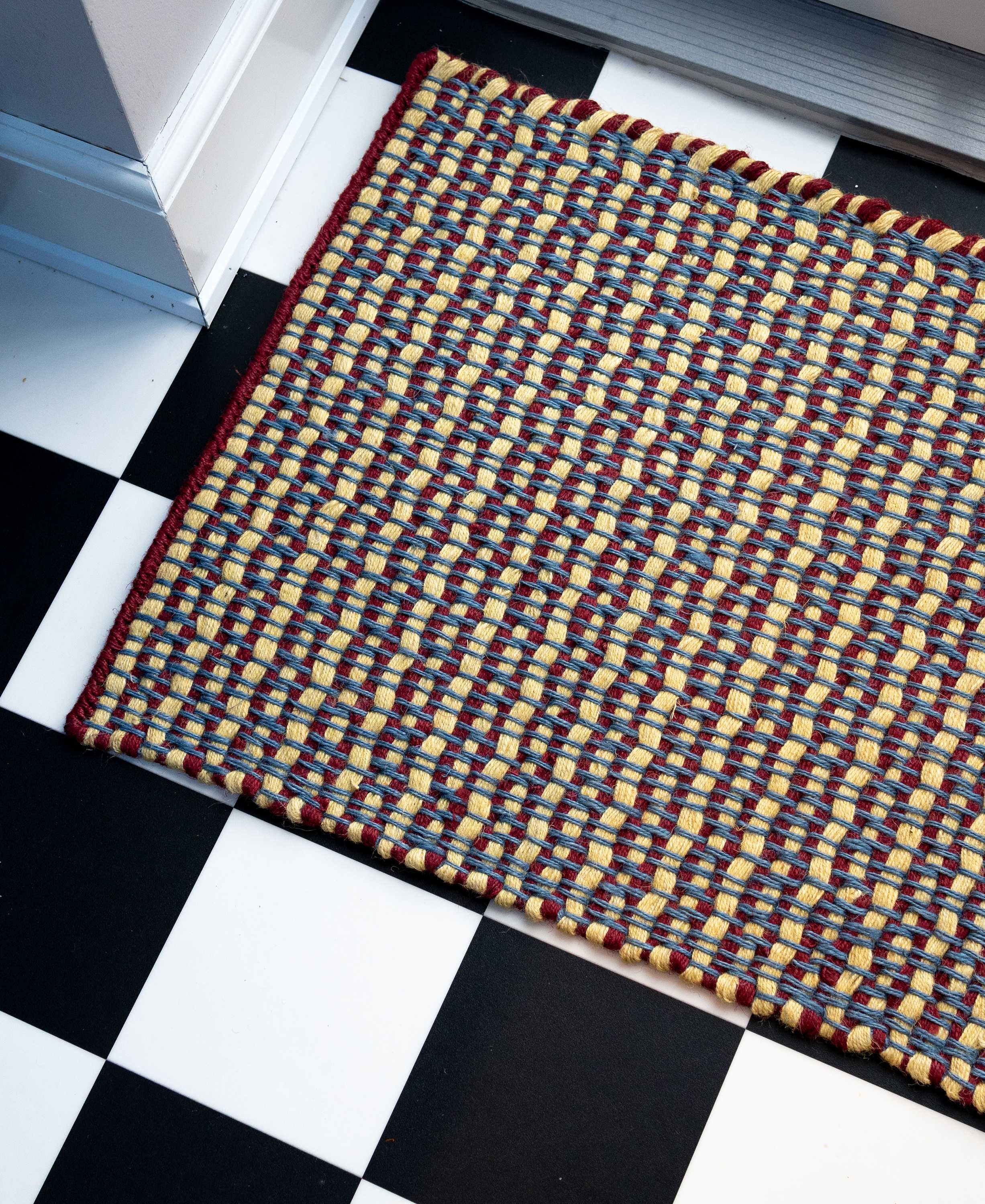 Striped Jute Doormat - Rooibos
