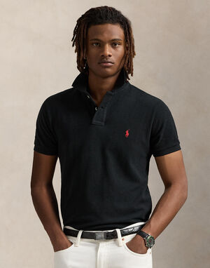 Custom Slim Fit Mesh Polo