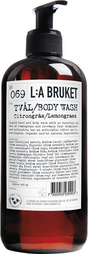 Hand & Body Wash Lemongrass 450 ml.