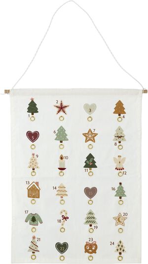 Julekalender 50 x 70 cm Merry Moments Green