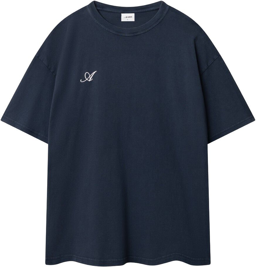 Sans Serif Boxy Tee Navy