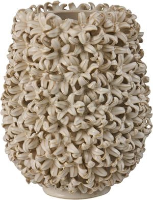 Vase glaseret Hyacint hvid