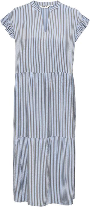ONLBARI SL FRIL VNECK MIDI DRESS CS