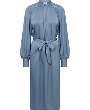 Belted Long Sleeve Dress