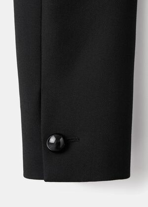 jacket with stand-up collar and tog