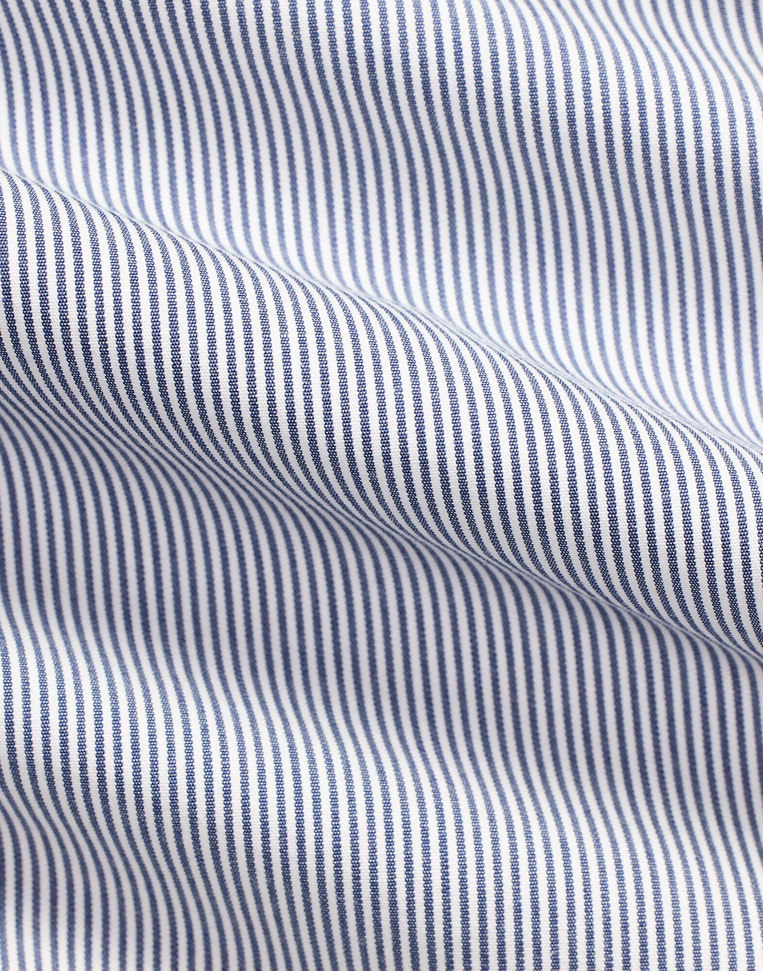 Slim Fit Striped Stretch Poplin Shirt