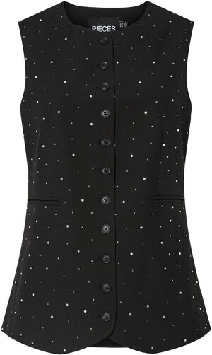PCMICHELLE RHINESTONE WAISTCOAT