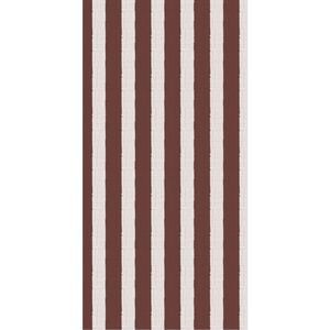 Serviet brune striber tekstil-look
