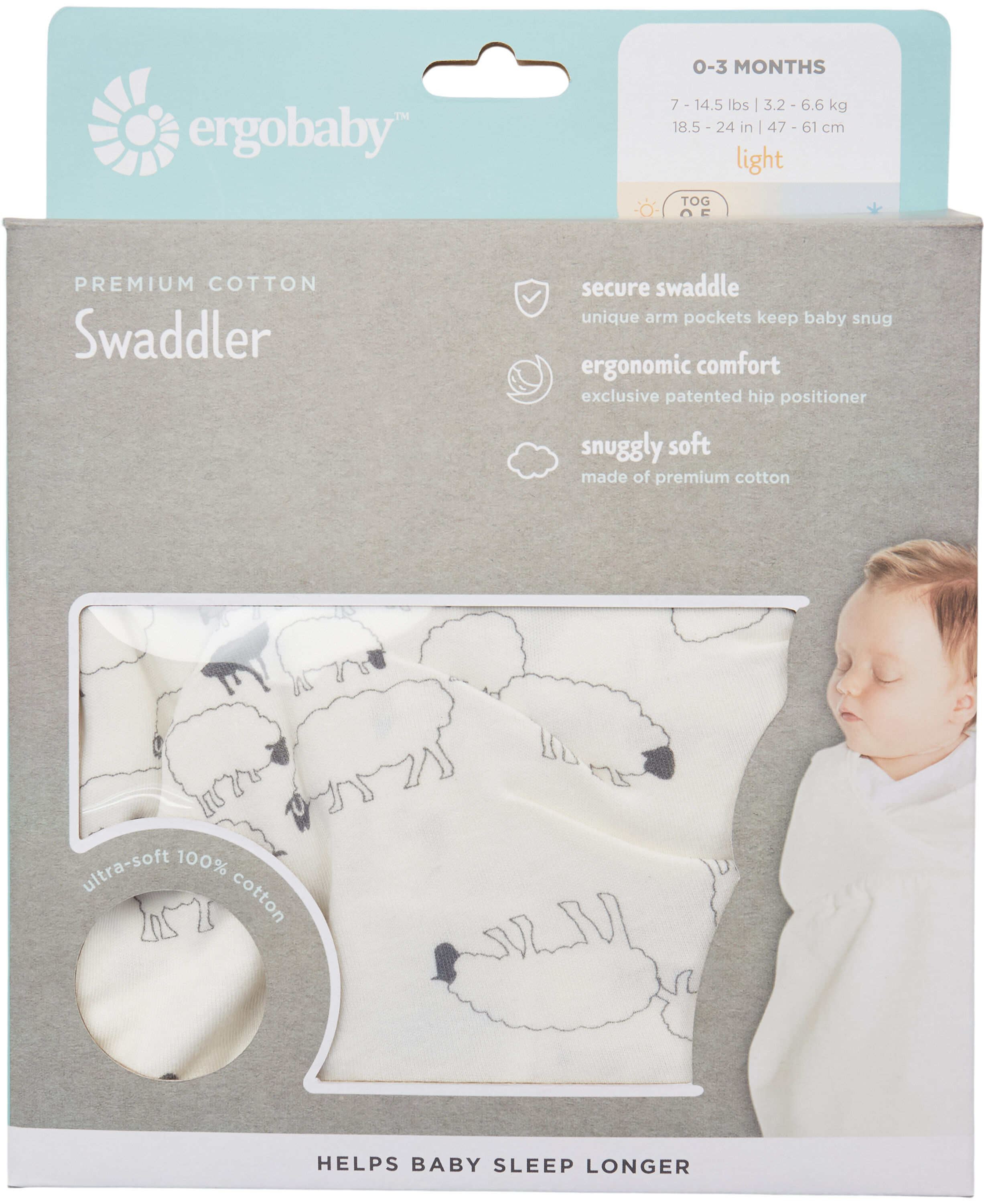 Ergobaby shop swaddler sheep