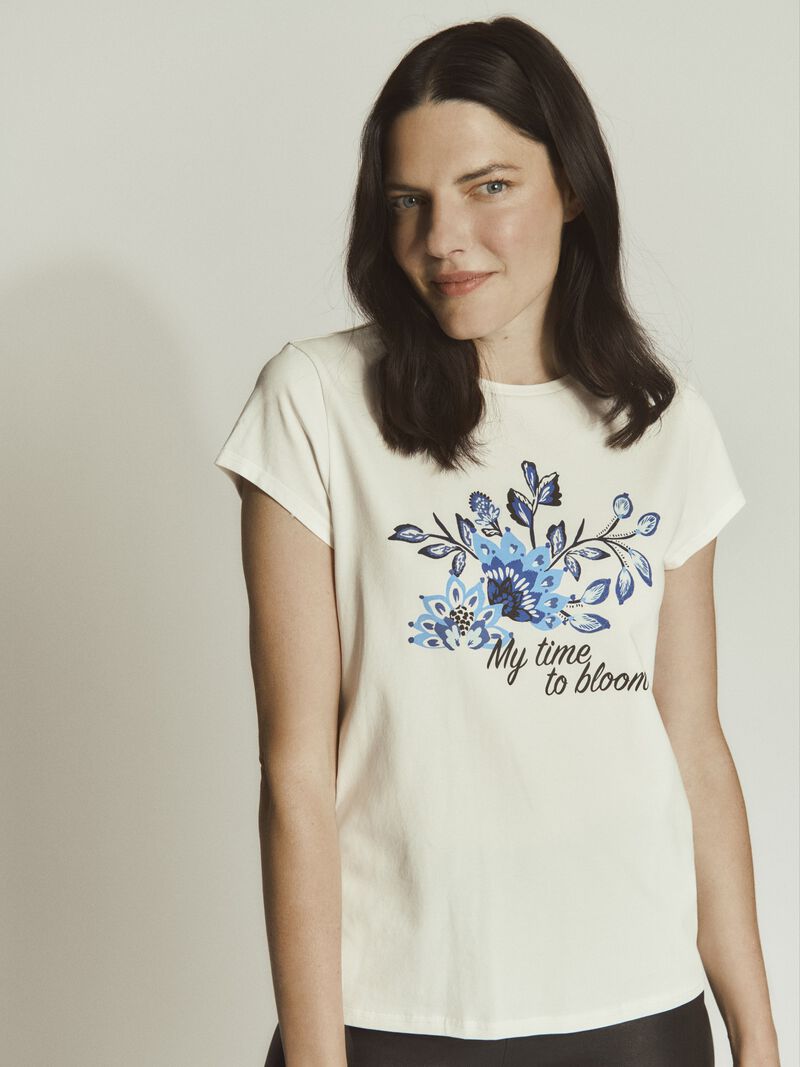 Natali Print Capsleeve T-Shirt
