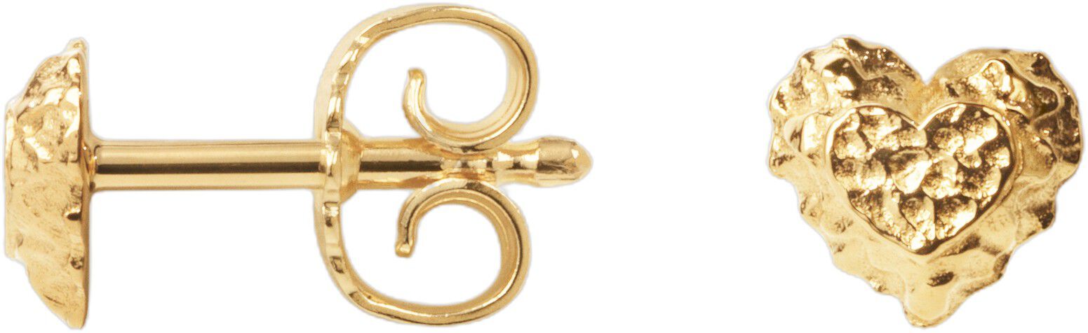 Sparkly Heart Stud Earrings