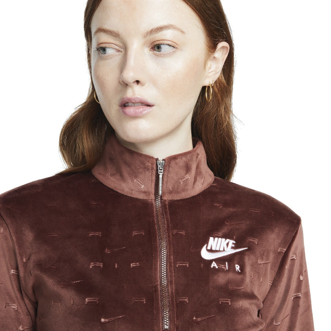 air velour 1/4-zip long-sleeve top