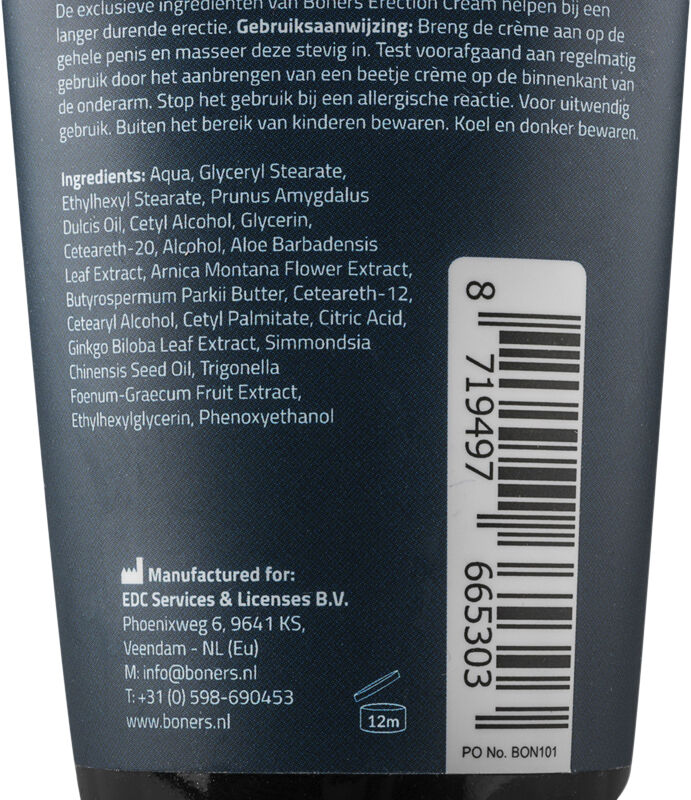 Boners Erection Cream