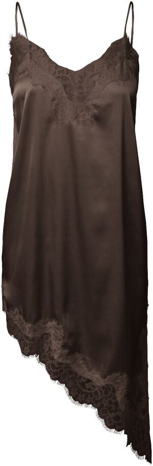PCNOMI SL SATIN LACE DRESS WVN