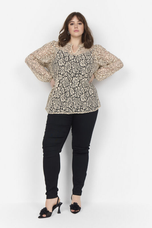 Curvy WA-KILA 1 Bluse Creme