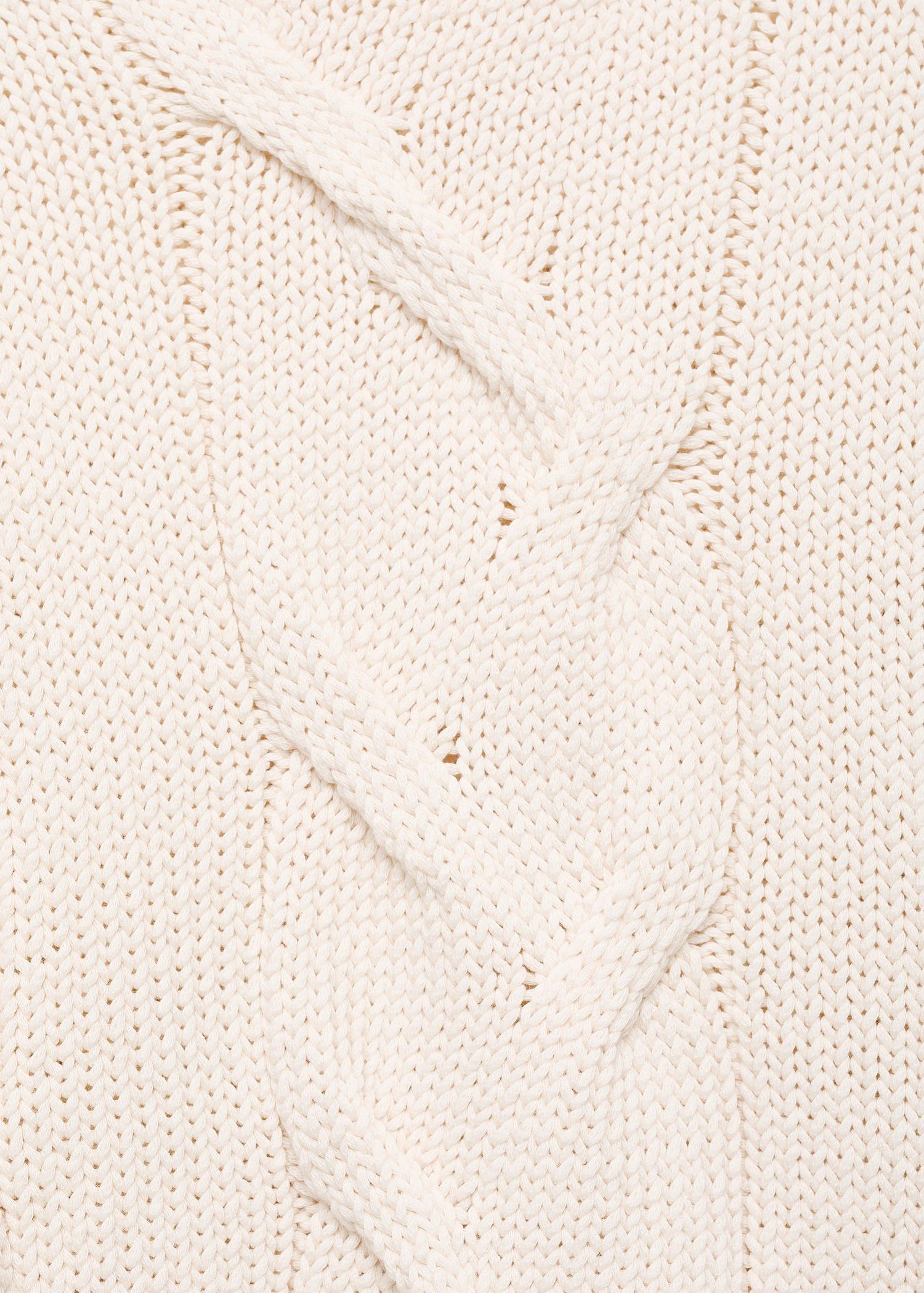 Oversized cable-knit sweater