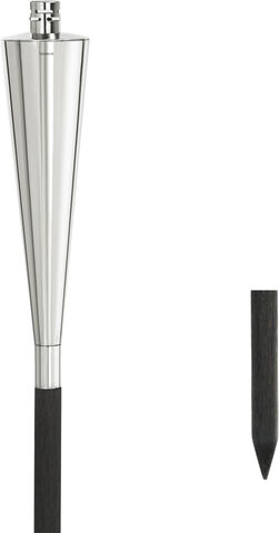 Garden Torch with wooden pole -ORCHOS-