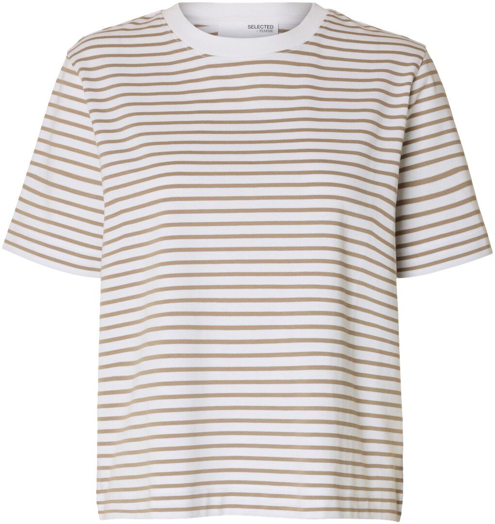 SLFESSENTIAL SS STRIPED BOXY TEE NO