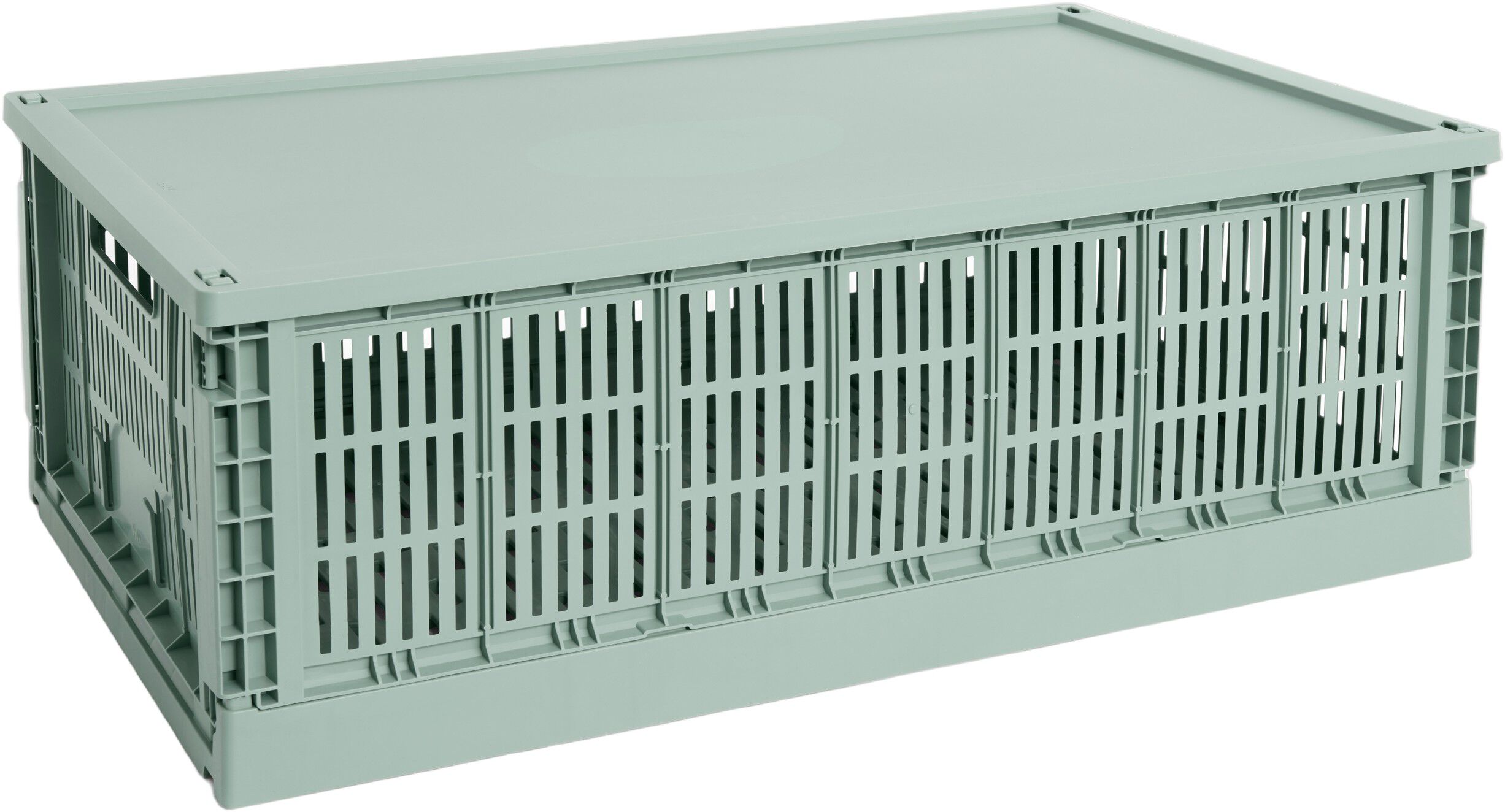 HAY Colour Crate Lid Plastic-X-Large-Sage green