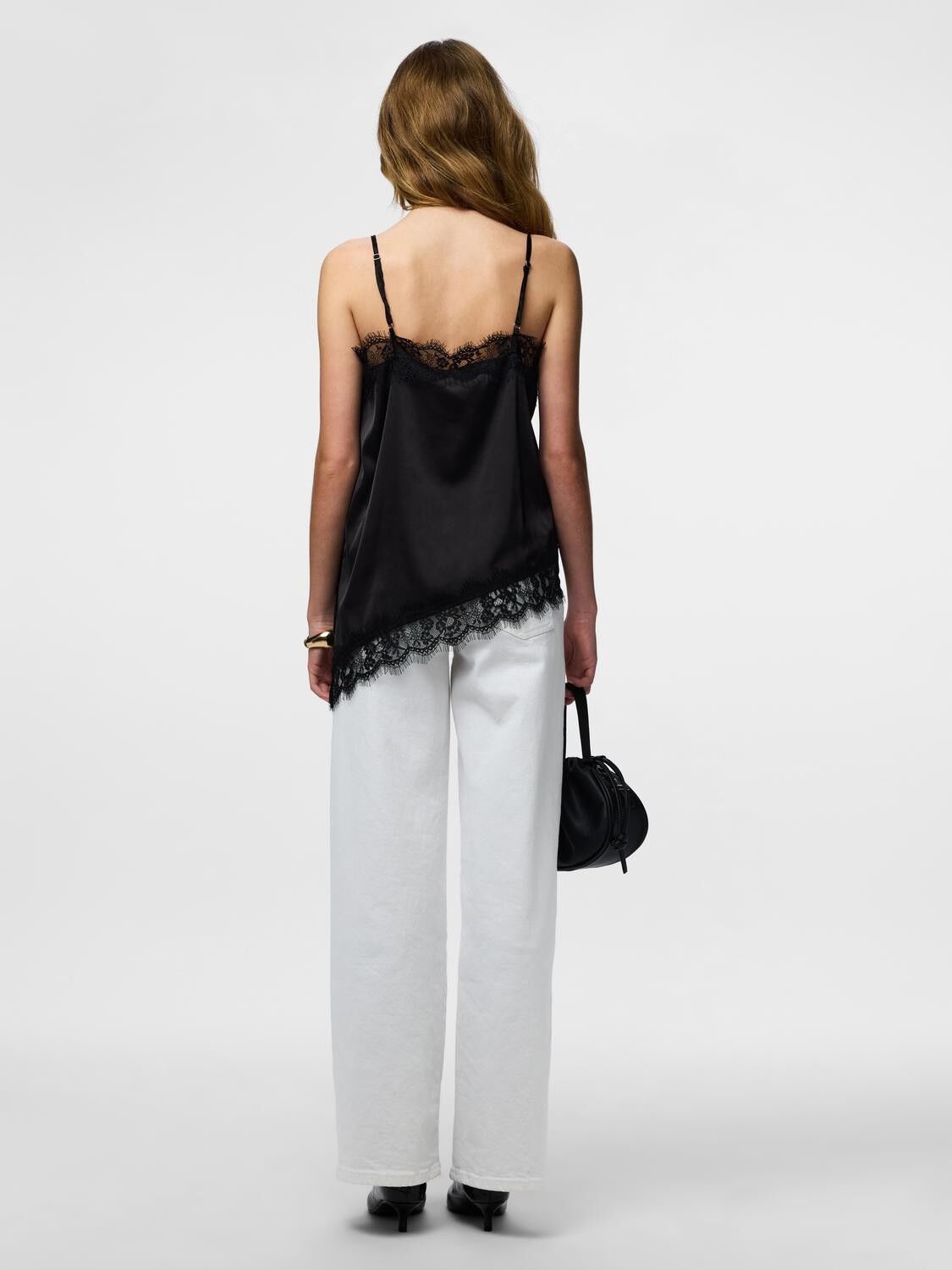 PCNOMI SL SATIN LACE TOP WVN D2D