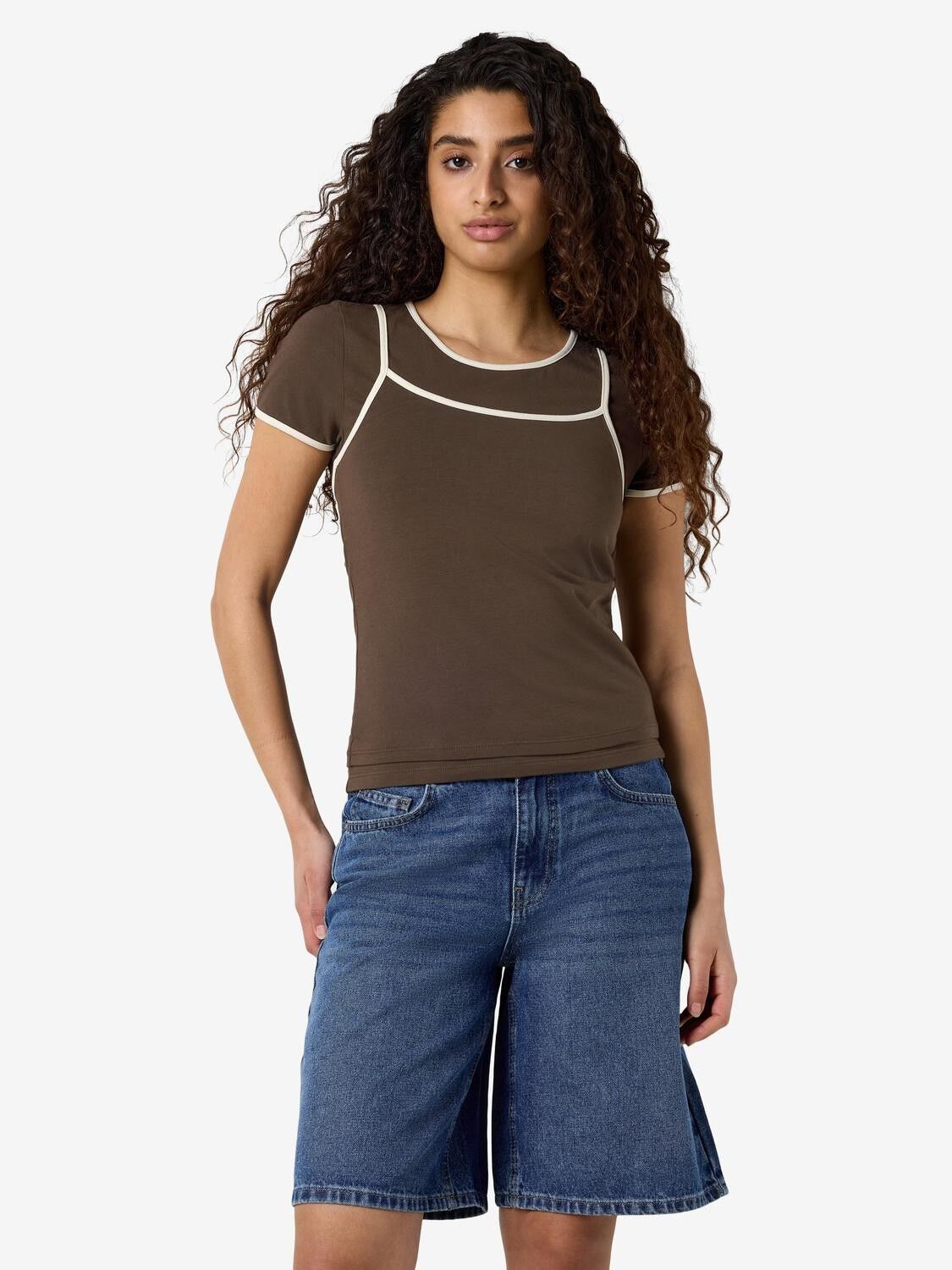 NMKERRY S/S DOUBLE LAYER TOP /TNT14