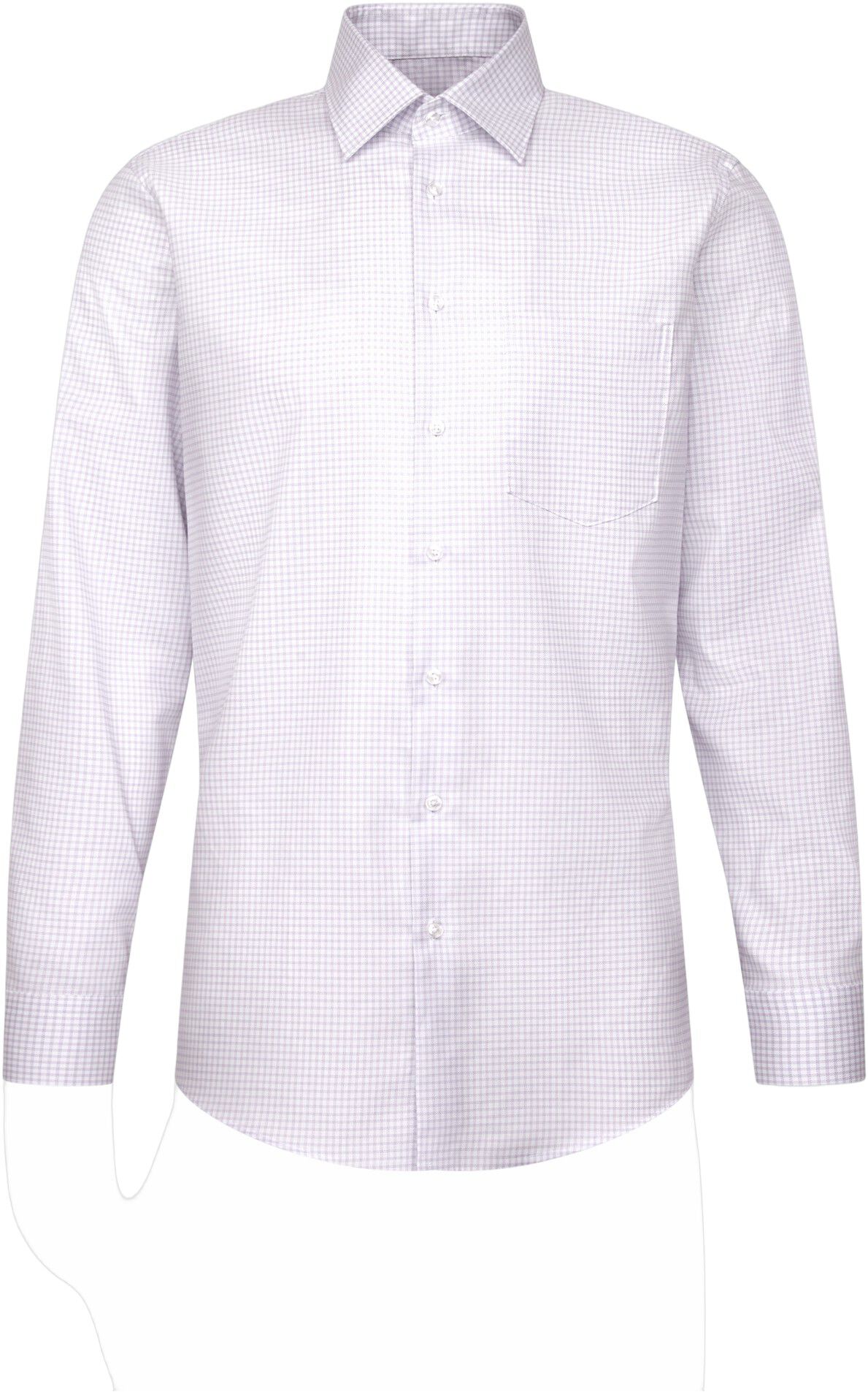 Business shirt Regular 1/1 Covered-Button-Down-Collar Check