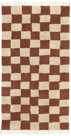 Mara Washable Rug - Rust/Warm Sand
