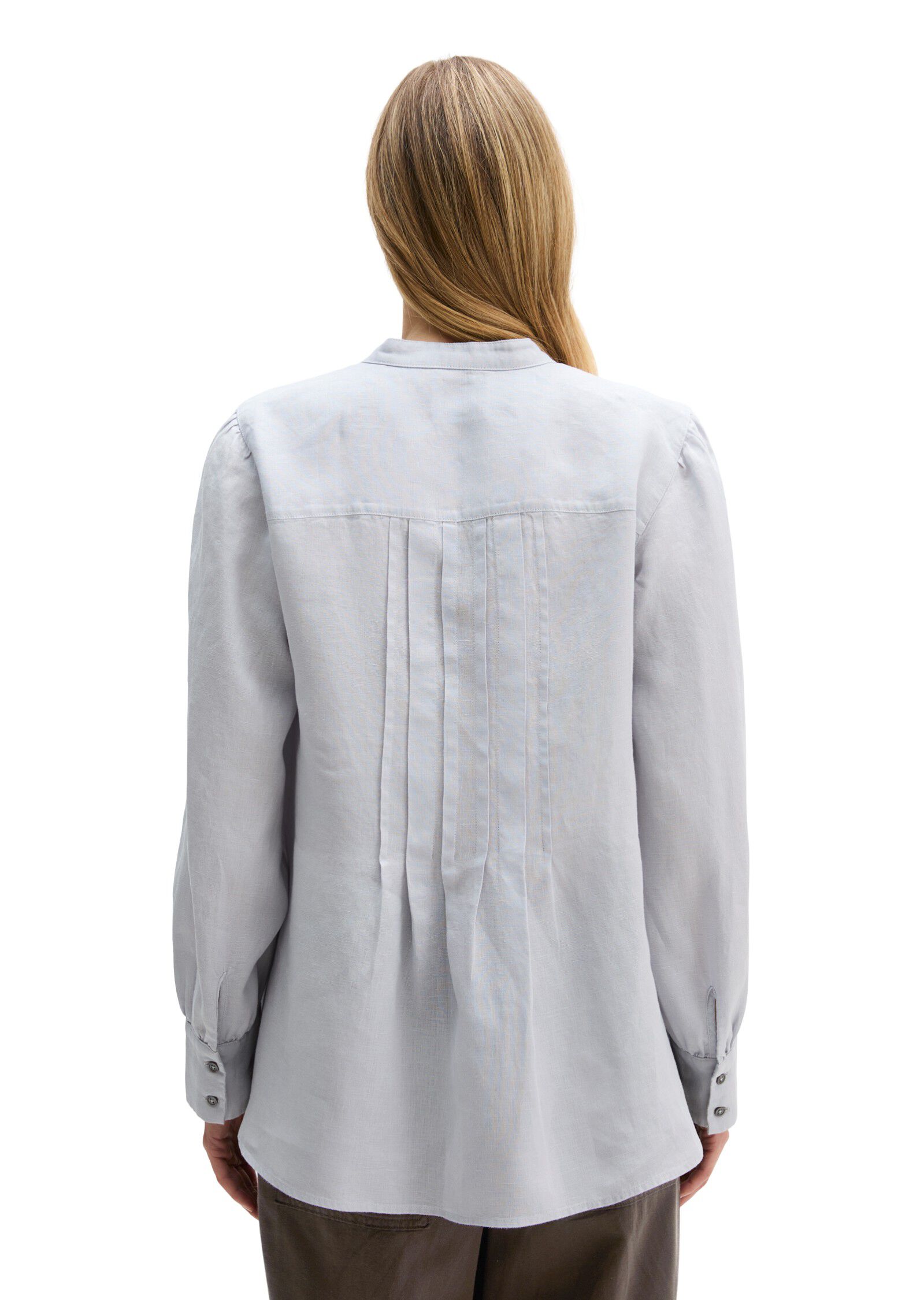 Blouse, a-shape, pleat detail at ce
