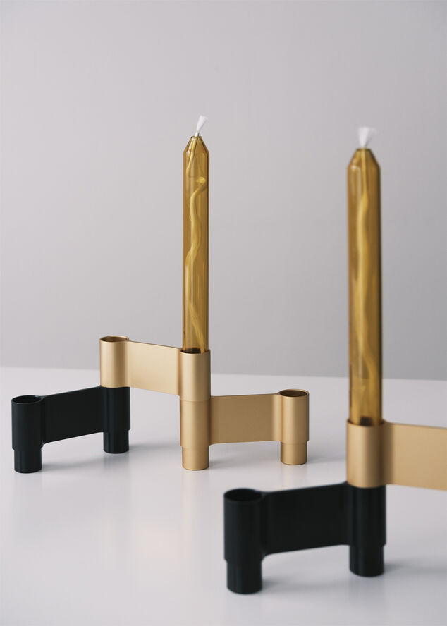 LINK, CANDLE HOLDER, BLACK ANODIZED, 11060B