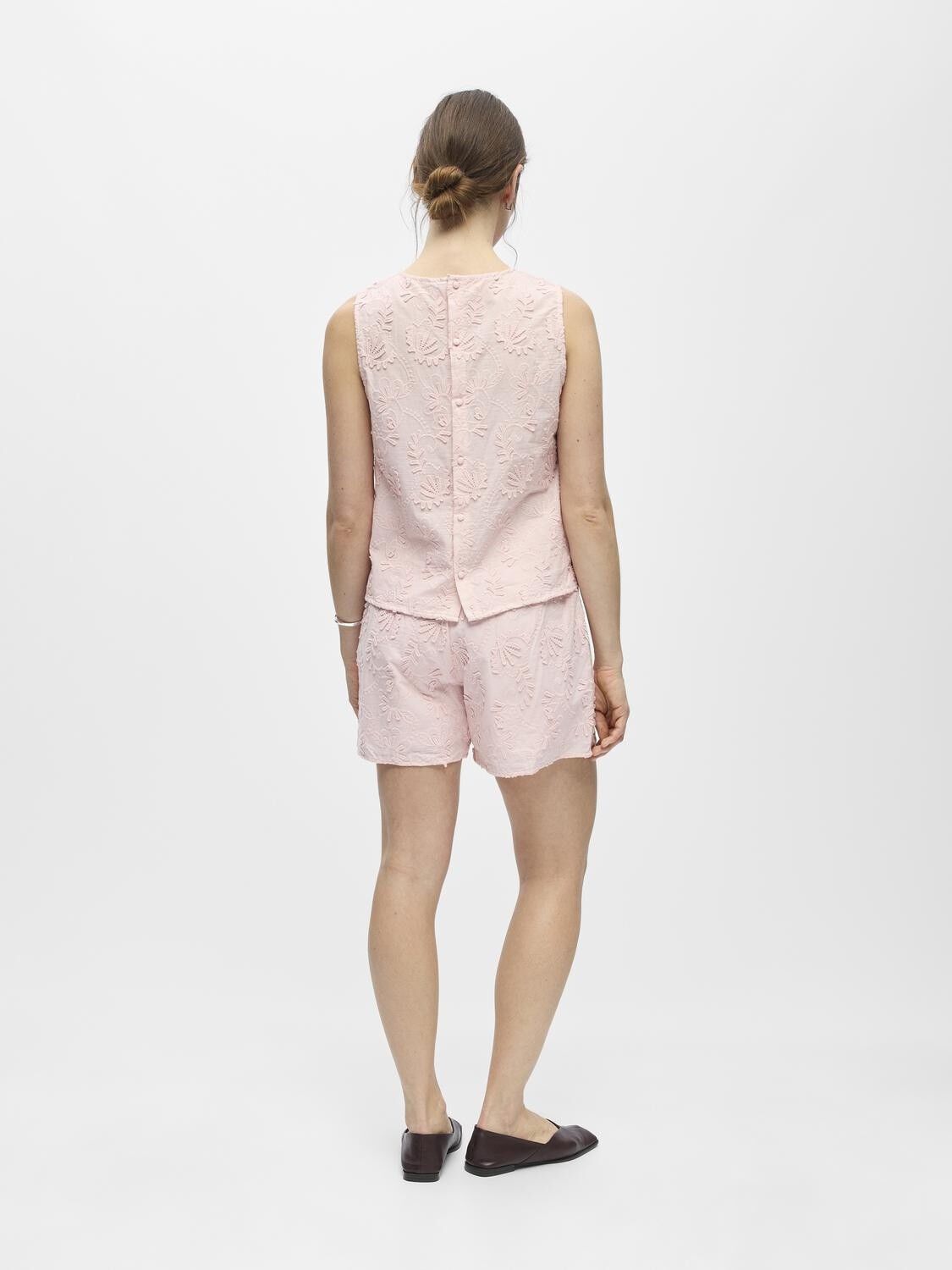 OBJMYA S/L RE O-NECK TOP DIV