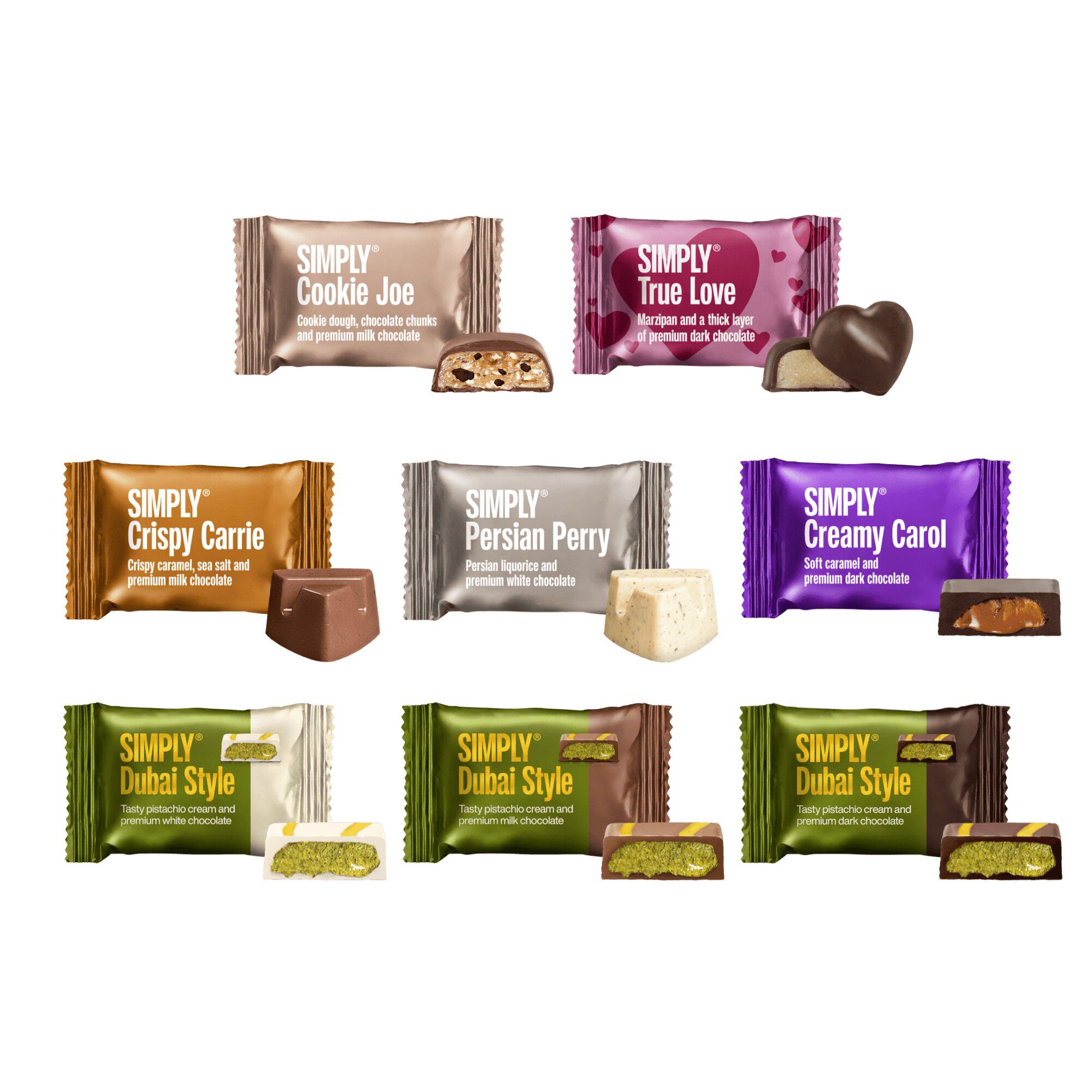 Simply&reg; INSTEAD OF FLOWERS chokolade&aelig;ske (400g)