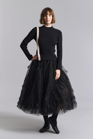 Saku bluse med slids