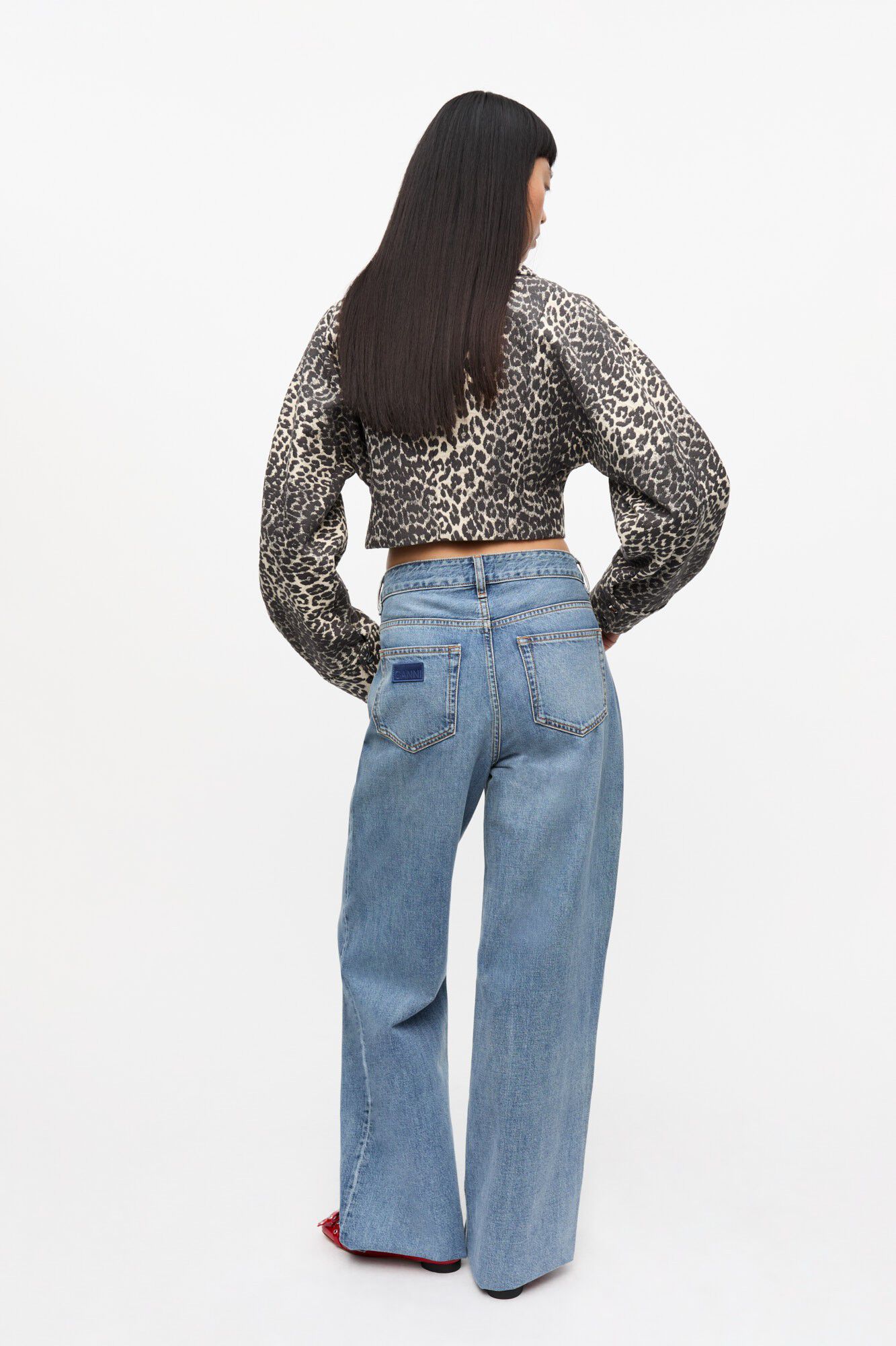 Cotton Tweed Curve Sleeve Short Jac