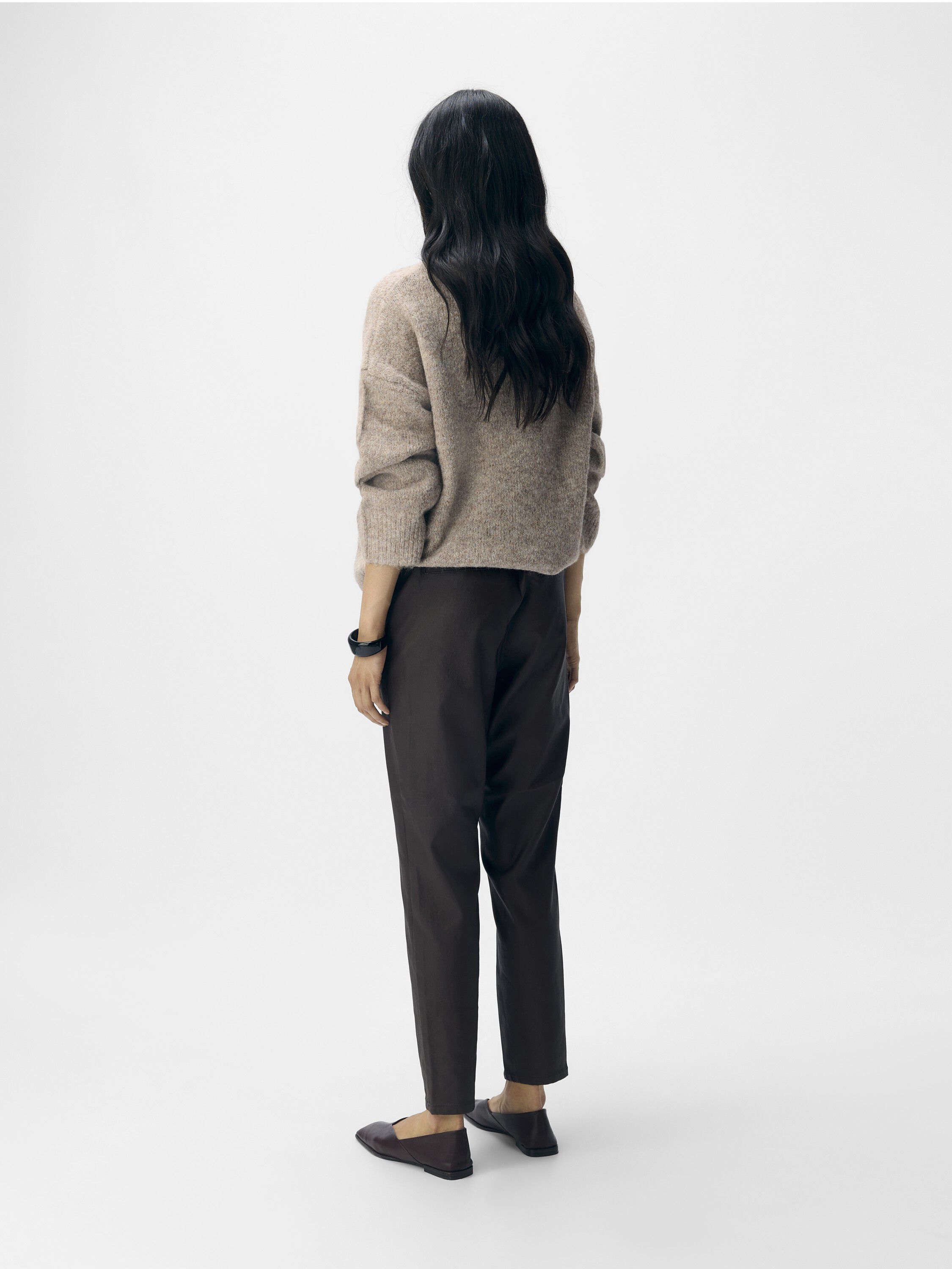 OBJBELLE LISA COATED PANT NOOS