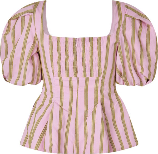 2344 Soft Jacquard Weave, Blouson Sleeve Top