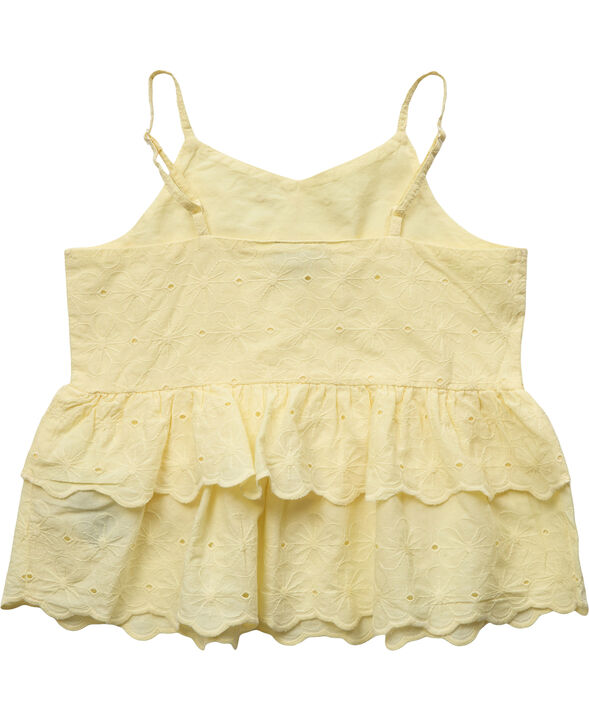 KOGSHERRY STRAP EMB TOP WVN