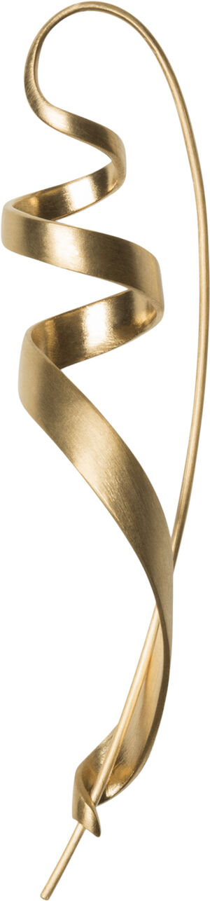 Ringlet, earring, gold-plated sterling silver