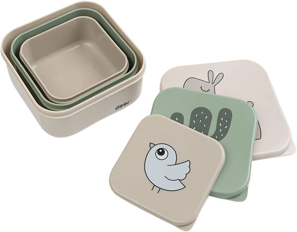 Snackbokse 3 stk. Lalee Sand mix