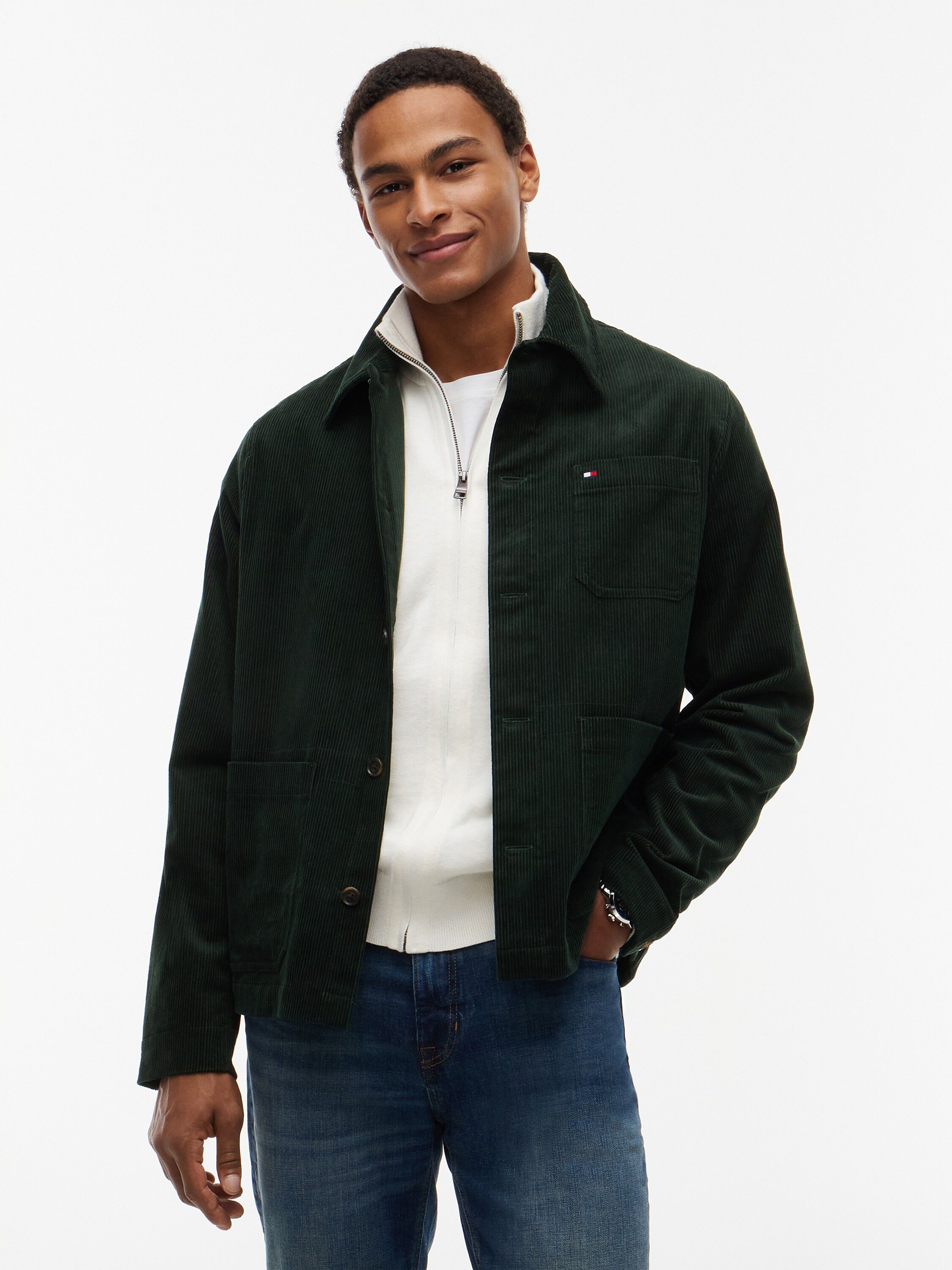 CORDUROY CHORE SHIRT JACKET