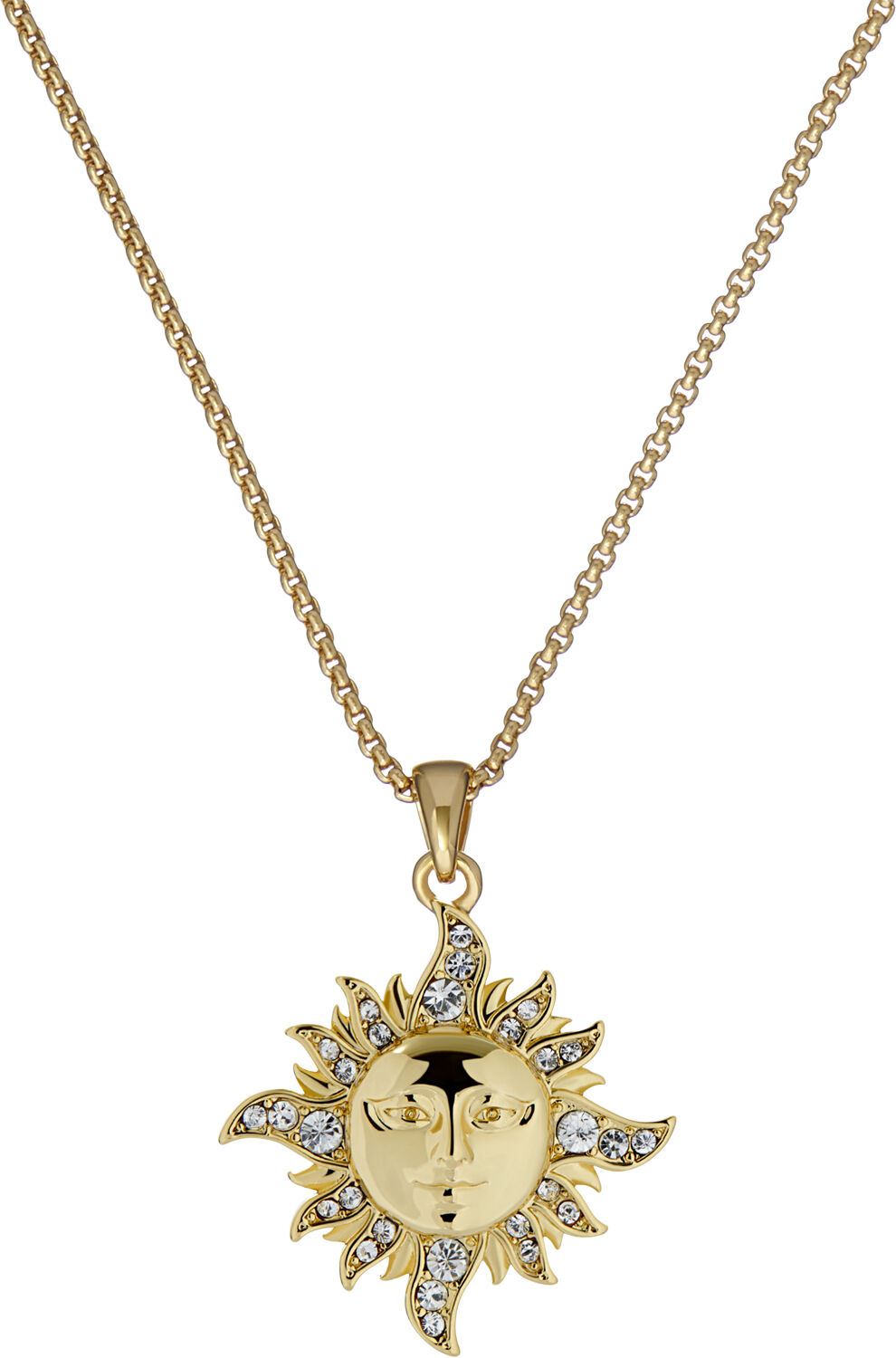 DELEST Sun Moon Crystal Pendant