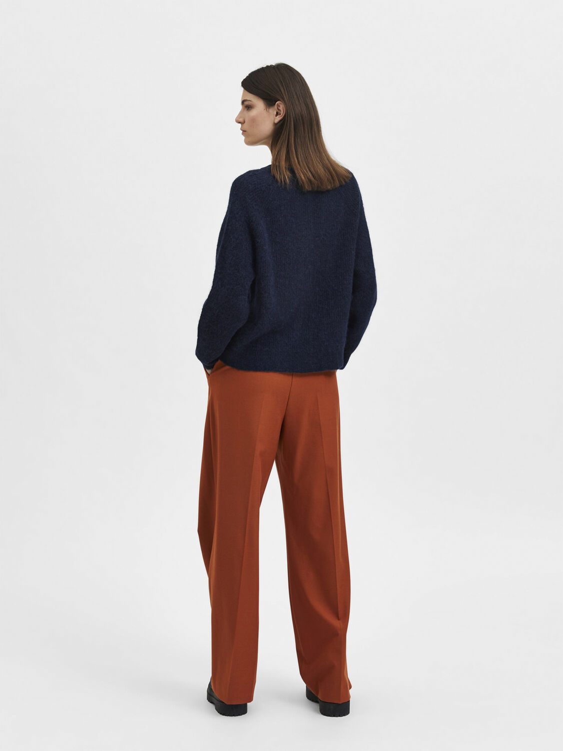 SLFLULU LS ALPACA BLEND KNIT SHORT CARDIGAN B NO