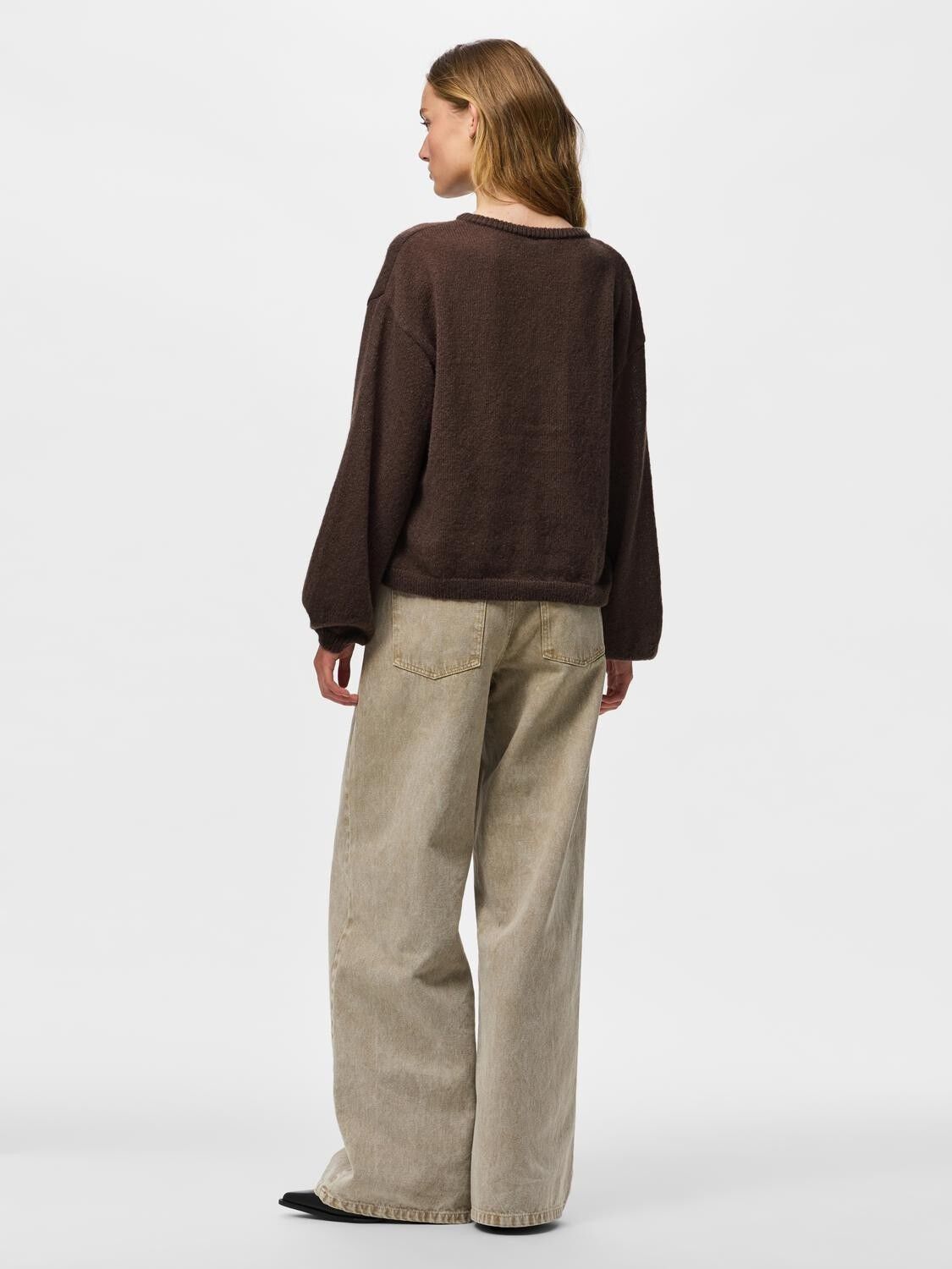 PCIDA LS O-NECK KNIT CARDIGAN NOOS