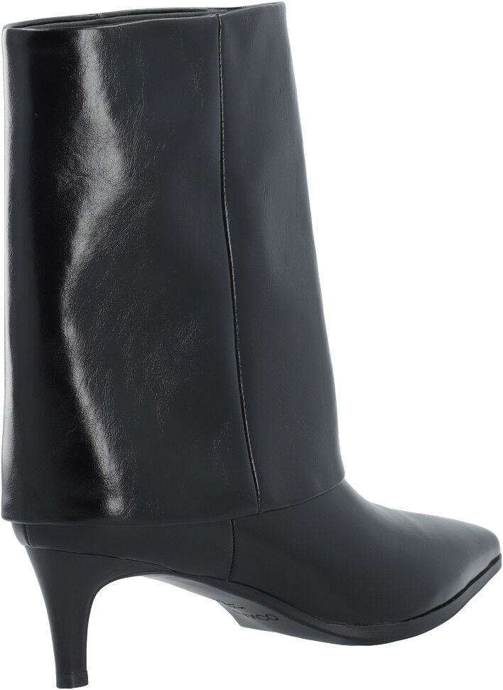 BIAABBIE Mid Fold Over Boot Faux Leather