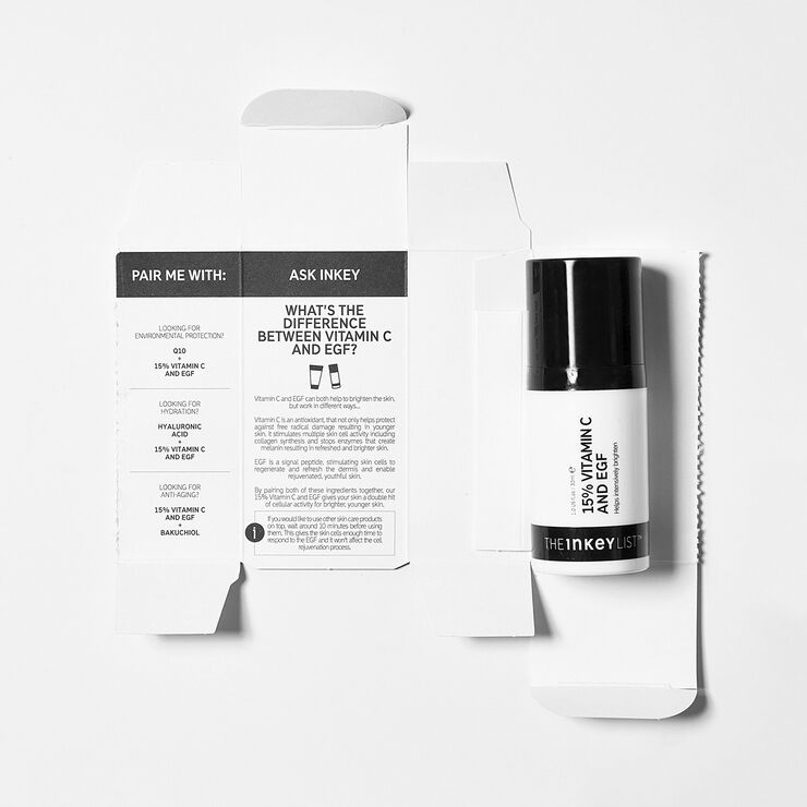 Lysnende serum med 15% C-vitamin og EGF