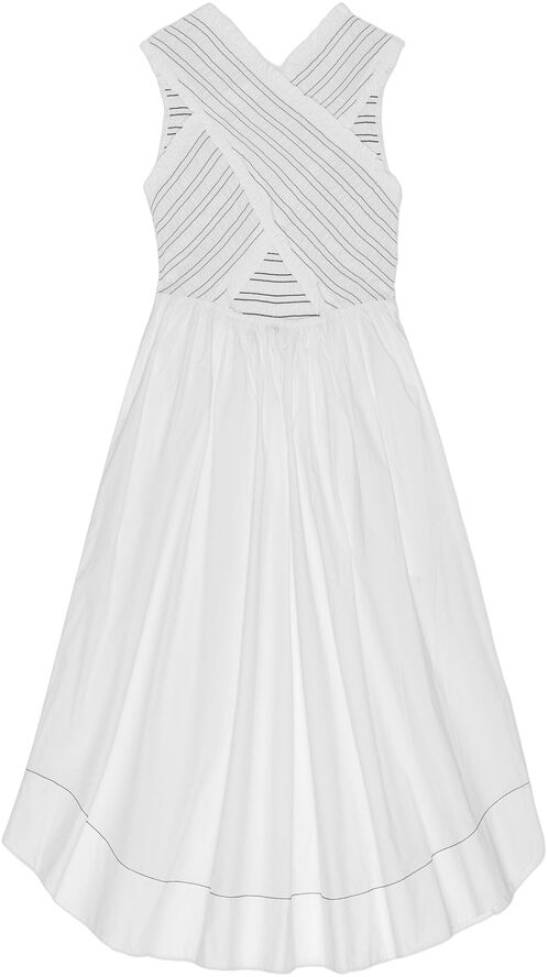 Washed Stretch Cotton Smock Midi St