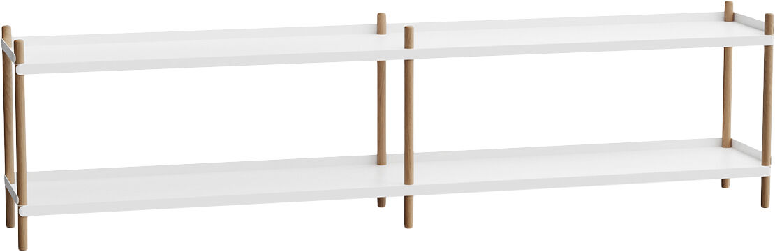 BOLT Shelving 2000 - 2 shelves Oak Black Anthracite